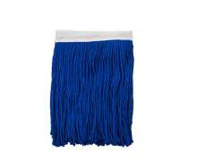 ผ้าม็อบถูพื้น 10 นิ้ว สีน้ำเงิน  400 กรัม เกรด เอ ของไทยWet Mop Refill (ซับน้ำได้ดี เป็นผ้า Cotton) 0