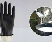 ถุงมือทำความสะอาด ถุงมือยางสีดำ ใช้งานทั่วไป 32ซม.ยางธรรมชาติ