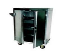 รถเข็นแม่บ้าน สแตนเลส มีประตูปิด-เปิด CW-008 size 47x75x115 cm.  0