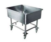 ซิงค์สแตนเลส อ่างสแตนเลสมีล้อ  สั่งทำตามขนาดที่ต้องการได้ เกรด 304 หนา CW-022 Washing and Soaking Trolley  0