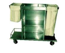 รถเข็นแม่บ้าน สแตนเลส CW-067-1    size 115x53x110 cm  0