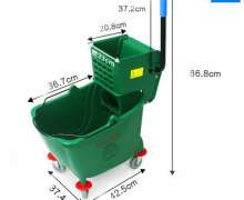 ถังบีบม็อบ36ลิตร พลาสติก ซุปเปอร์เมด สีเขียว E5-3-2 