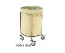 รถเข็นผ้าเปื้อน แบบกลม ขนาด 55*80 ซม. 0