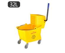 ถังบีบม็อบ32ลิตร พลาสติก  สีเหลือง 37*58*86 ซม. 0