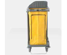 รถเข็นเมด ขนาด1615x545x1280 mm.รถเข็นแม่บ้านพลาสติกมีประตู  F4-2-3  Maid Trolley 
