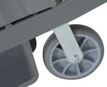 รถเข็นเมด ขนาด1615x545x1280 mm.รถเข็นแม่บ้านพลาสติกมีประตู  F4-2-3  Maid Trolley 