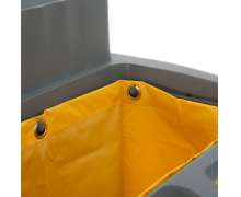 รถเข็นเมด ขนาด1615x545x1280 mm.รถเข็นแม่บ้านพลาสติกมีประตู  F4-2-3  Maid Trolley 