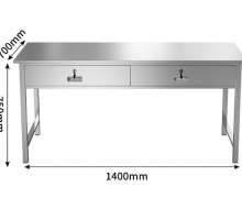 โต๊ะสแตนเลสมีลิ้นชัก