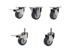 ล้อยางเทาขาสแตนเลส เกรด 304