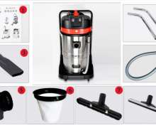 เครื่องดูดฝุ่นดูดน้ำ 100L5400W ระบบอุตสาหกรรม 100ลิตร 5400วัตต์  ZD98-3B-100L5400W