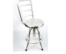 เก้าอี้ตรวจโรคทางการแพทย์ 32*50-70ซม.,เก้าอี้สแตนเลสหัวกลมมีพนักพิง,ไม่มีล้อ ปรับสูงต่ำได้ 0