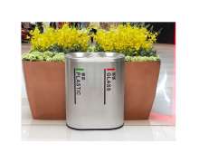 ถังขยะสแตนเลส 2 ช่อง ขนาด φ 760*380*800mm 0