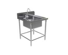 ซิงค์สแตนเลส โรงงานผลิต อ่างล้างจานสแตนเลส1หลุม Sink stainless รุ่น ST3-1 ขนาด 700*700*800*150 mm. สั่งทำได้ 0