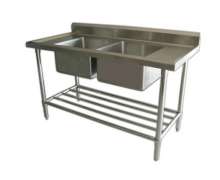 ซิงค์ สแตนเลส ซิ้งค์สแตนเลส2หลุม Sink table w/Single Faucet STT-6 