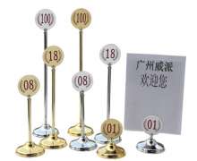 ป้าย NUMBER วางบนโต๊ะอาหาร Stainless Number stand H 15,30,38,50 cm