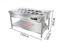 ตู้อุ่นอาหาร FOOD WARMER ขนาด 1500*680*H800mm. 0