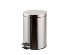 ถังขยะสแตนเลส5ลิตรเท้าเหยียบฝา SOFT CLOSE ขนาด20.5*29ซม.ถังด้านในสีดำ เกรด 430 0