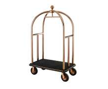 รถเข็นกระเป๋าสัมภาระ กรงนก สีโรสโกลด์ CW-089-1-3 Stainless Luggage Trolley Style Bird cage 0