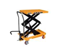 Table lift truck รถเข็นท้องแบน ยกปรับระดับได้ รถเข็น4ล้อ รอบรับน้ำหนักได้สูงสุดถึง 1 ตัน รุ่น PT