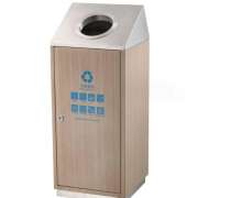 ถังขยะสแตนเลส+เหล็กพ่นสีลายไม้อบด้วยความร้อนสูงทนต่อทุกสภาพกาศ