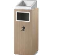 ถังขยะสแตนเลส+เหล็กพ่นสีลายไม้อบด้วยความร้อนสูงทนต่อทุกสภาพกาศ