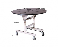 โต๊ะรูมเซอร์วิส พรี่เมี่ยม Room Service Trolley CW-065-22-7 ขนาด 1090*915*742mm.