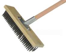 แปรงลวดสแตนเลส304 กว้าง 45-50 ซม ด้ามยาว 120 ซม. 0