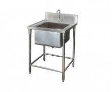 ซิงค์สแตนเลส โรงงานผลิต อ่างล้างจานสแตนเลส1หลุม Sink stainless รุ่น ST3-1 ขนาด 700*650*800*150 mm.