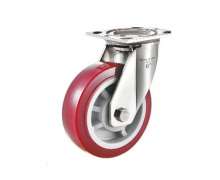 ล้อ Pu แป้นขาสแตนเลส 304 ขนาด4นิ้ว ขนาด 5นิ้ว ขนาด 6 นิ้ว ขนาด 8 นิ้ว