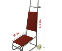 รถเข็นเก้าอี้จัดเลี้ยง รุ่น CW-016-1-5 ขนาด 32*51 สูง 115 ซม.สแตนเลส