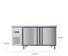 ตู้เย็นสแตนเลส แช่แข็ง แช่เนื้อ แนวนอน2ประตู ขนาด 150*80*80 ซม.