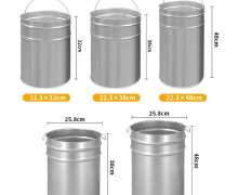 ถังขยะด้านใน เป็นสังกะสี