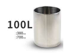 ถังสแตนเลสทรงกลม100 ลิตร  ขนาด 380*700 mm. 9500 บาท 0