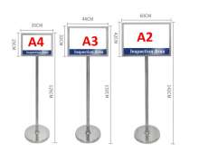 โปสเตอร์สแตนด์ มีสแตนเลส และ สีทอง, A4, A3, A2,