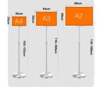 ป้ายโปสเตอร์สแตนเลส มี3 ขนาด ป้ายโปสเตอร์สแตนเลส ขนาดA4/ป้ายโปสเตอร์สแตนเลส ขนาดA3/ป้ายโปสเตอร์สแตนเลส ขนาดA2
