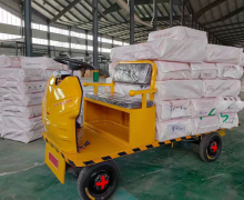 รถบรรทุกของแบบนั่งขับ รุ่น: พวงมาลัย ขนาด กว้าง1.25 ยาว2.5m ความจุที่รับน้ำหนักได้: 1000 น้ำหนักของรถ 400 วัสดุ: สแตนเลส 304