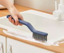 ชุดแปรงทำความสะอาดสุขภัณฑ์ แปรงขัดพื้น มีหัวแปรงเล็กขัดช่องว่าง ขัดพื้นจุดที่เข้าไม่ถึง พร้อมที่ปาดน้ำแปรงล้างพื้น อเนกประสงค์ ขนทรงสามเหลี่ยม