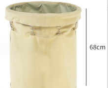 ถุงผ้ารถเข็นผ้าเปื้อนกลม (ไทย)ผ้าใบเคลือบ2ด้านใช้งานได้5-7 ปี