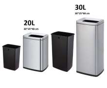 ถังขยะสแตนเลสทรงสี่หเลี่ยม 20 ลิตร 30 ลิตร