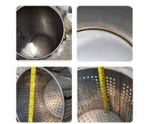 ถังขยะสแตนเลสมีใส้กรอง ขนาด 23*57 ซม.