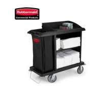 รถเข็นแม่บ้านรับเบอร์เมด Rubbermaid รุ่น FG618900BLA พื้นที่แคบ 0