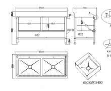 ซิงค์สแตนเลสหลุมลึก40ซม150x70x80+15.ซม.