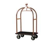 รถเข็นกระเป๋าสัมภาระ กรงนก สีโรสโกลด์ CW-089-1-4 Stainless Luggage Trolley Style Bird cage 0