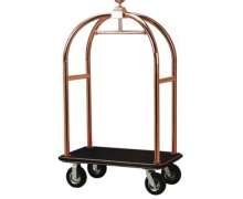 รถเข็นกระเป๋าสัมภาระ กรงนก สีโรสโกลด์ CW-089-1-4 Stainless Luggage Trolley Style Bird cage