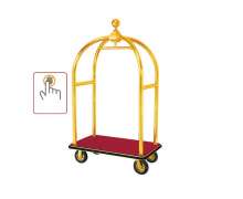 รถเข็นกระเป๋าสัมภาระ CW-089-1-2 สีทอง  ขนาด 70x115x198 cm