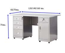 โต๊ะทำงานสแตนเลส,โต๊ะวางคอมพิวเตอร์สแตนเลส,โต๊ะสแตนเลสมีลิ้นชัก, 0