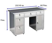 โต๊ะทำงานสแตนเลส,โต๊ะวางคอมพิวเตอร์สแตนเลส,โต๊ะสแตนเลสมีลิ้นชัก, 0