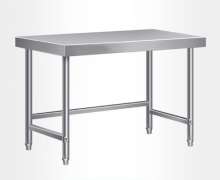 โต๊ะสแตนเลส1ชั้นเกรด 304 รับน้ำหนักได้ 300 กก เหมาะสำหรับ โรงเรียนอนุบาล โรงงาน โรงพยาบาล โรงแรม โรงอาหาร