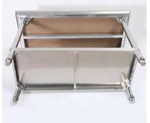 โต๊ะสแตนเลส2ชั้นมีขอบ สั่งทำได้