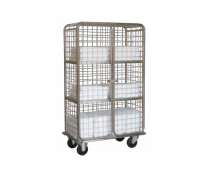 linen trolley รถเข็นผ้า สแตนเลสเกรด304 CW-088(ไทย) โครงเชื่อมแข็งแรงไม่ประกอบน็อคดาว 50*100*174 cm. 